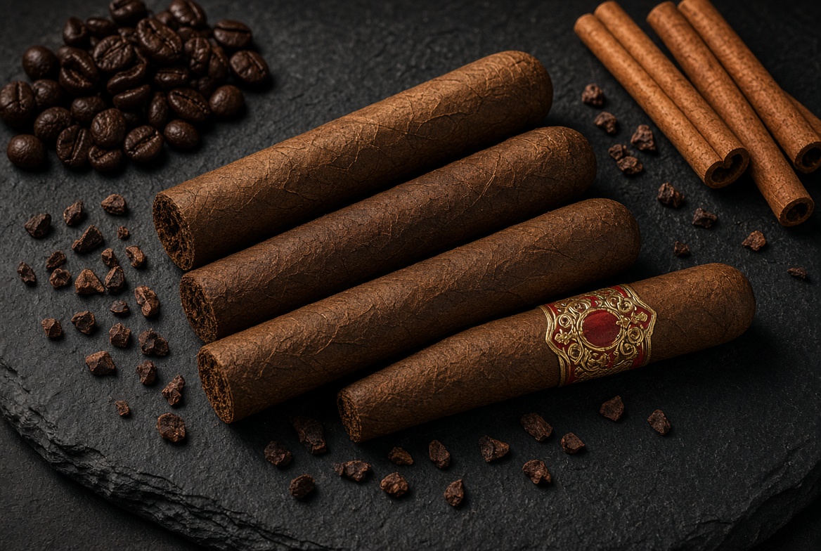 Infused and distinctive cigars with coffee, cocoa, and cinnamon